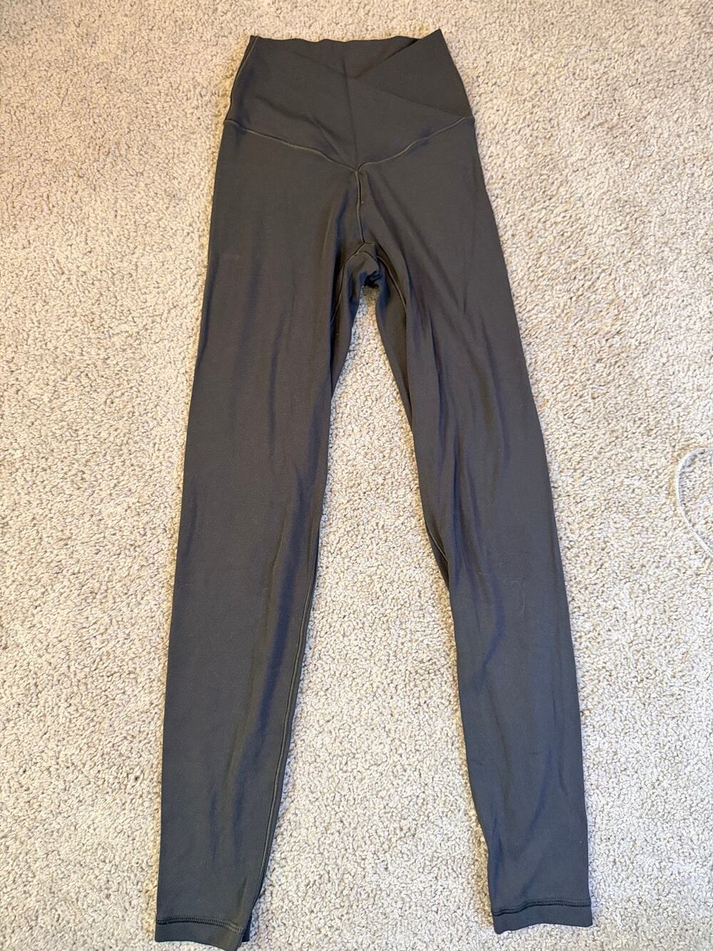 OFFLINE by Aerie Real Me High Waisted Crossover 7/8 Legging Dark Gray XXS
